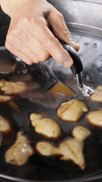 Tim Dingtian Recipe for making vinegar pork trotters and ginger: 5