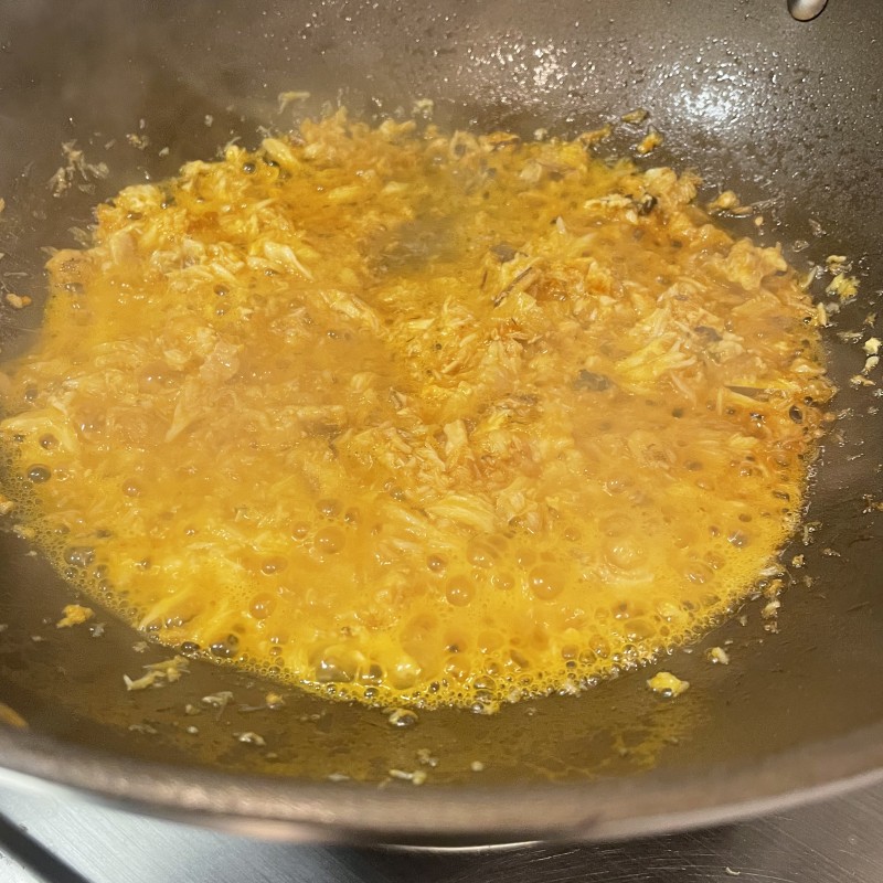 Crab Roe Mix Rice making steps: 6