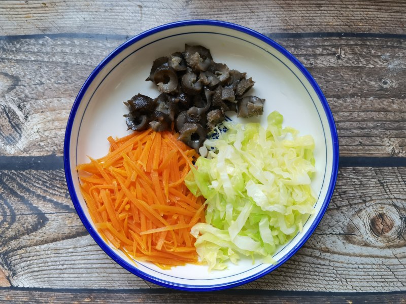 Carrot Cabbage Steps for mixing sea cucumber: 7